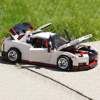 Thumbnail for Building Blocks Tech MOC Nissan GTR R35 Racing Car Bricks Toys 13104 - 5
