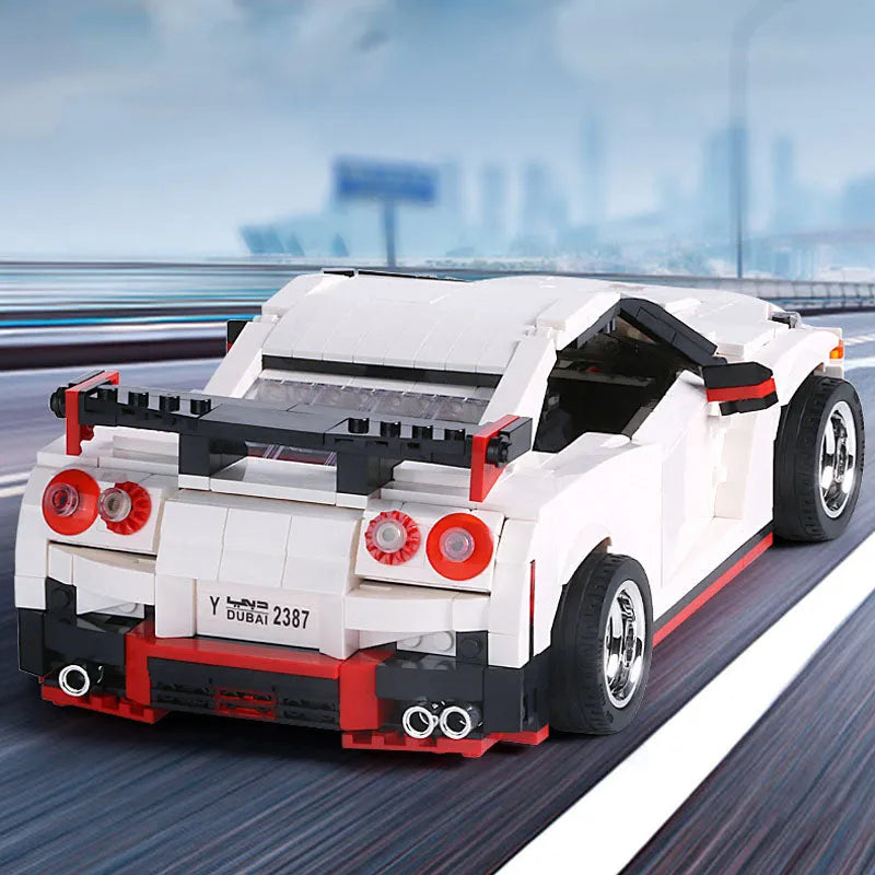 Building Blocks Tech MOC Nissan GTR R35 Racing Car Bricks Toys 13104 - 6