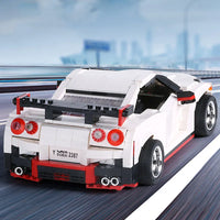 Thumbnail for Building Blocks Tech MOC Nissan GTR R35 Racing Car Bricks Toys 13104 - 6