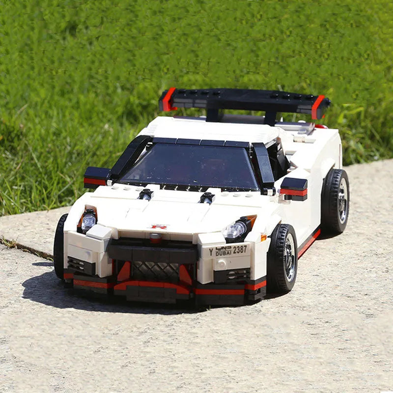 Building Blocks Tech MOC Nissan GTR R35 Racing Car Bricks Toys 13104 - 4