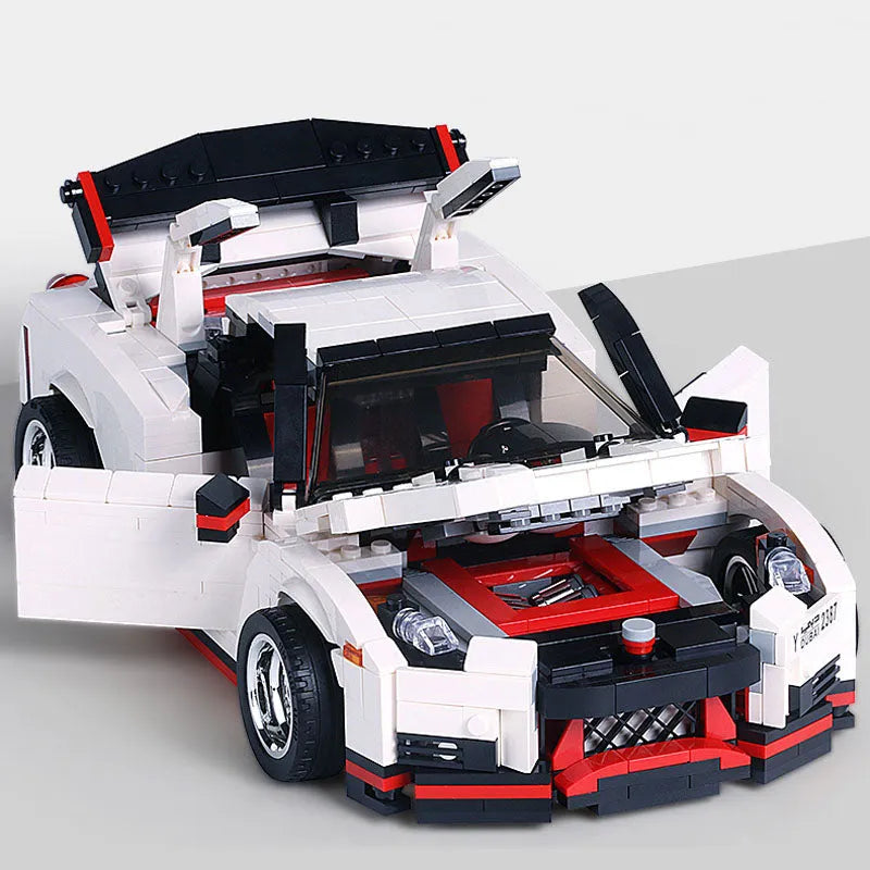 Building Blocks Tech MOC Nissan GTR R35 Racing Car Bricks Toys 13104 - 7