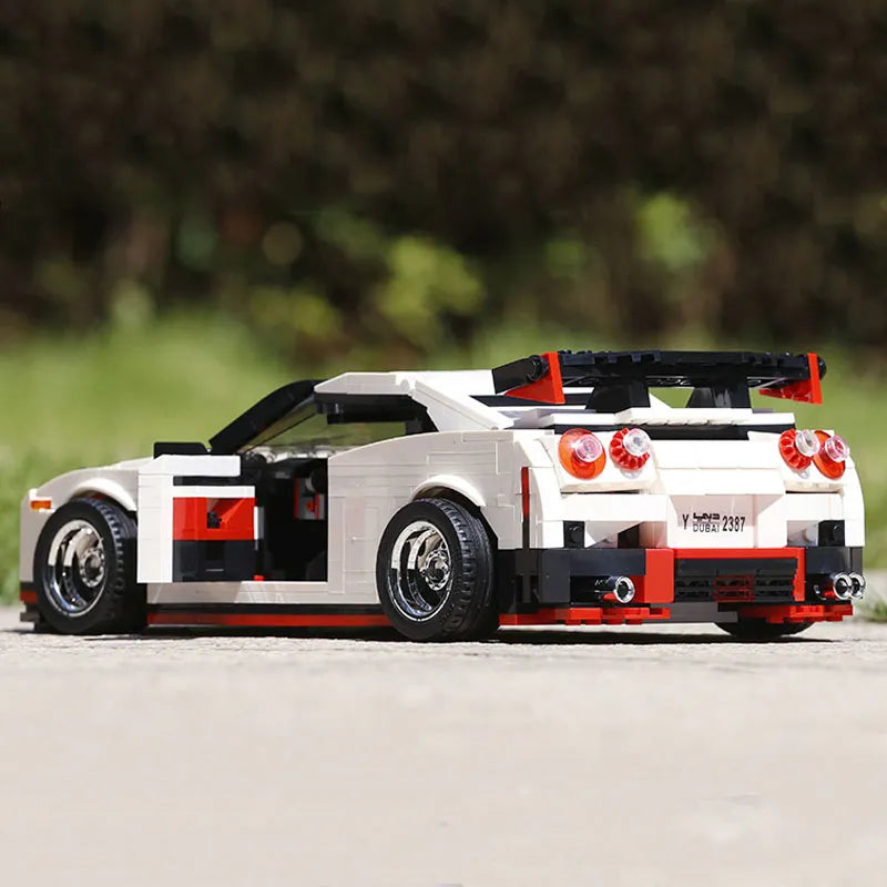 Building Blocks Tech MOC Nissan GTR R35 Racing Car Bricks Toys 13104 - 8
