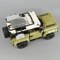 Thumbnail for Building Blocks Tech MOC Off-Road AWD Land Rovers Defender Bricks Toy - 6