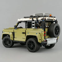 Thumbnail for Building Blocks Tech MOC Off-Road AWD Land Rovers Defender Bricks Toy - 3