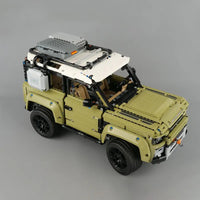 Thumbnail for Building Blocks Tech MOC Off-Road AWD Land Rovers Defender Bricks Toy - 7