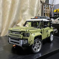 Thumbnail for Building Blocks Tech MOC Off-Road AWD Land Rovers Defender Bricks Toy - 16