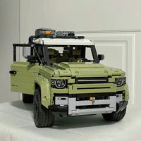 Thumbnail for Building Blocks Tech MOC Off-Road AWD Land Rovers Defender Bricks Toy - 13