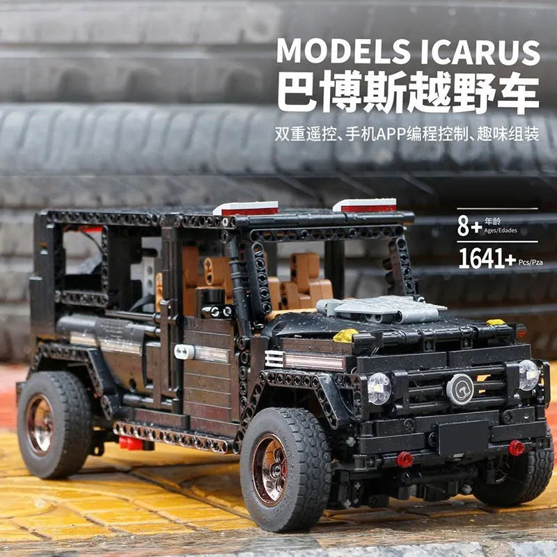 Building Blocks Tech MOC Off - Road SUV G500 AWD Wagon Bricks Toys - 7
