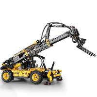 Thumbnail for Building Blocks Tech MOC Pneumatic Telescopic Forklift Truck Bricks Toy - 8
