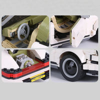 Thumbnail for Building Blocks Tech MOC Porsche 911 Targa Racing Sports Car Bricks Toys 13103 Construction Set Toys - 6