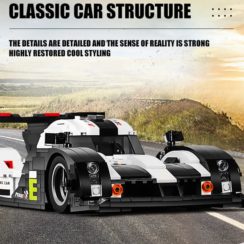 Building Blocks Tech MOC Porsche 919 Racing Sports Car Bricks Toy 10002 - 9