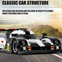 Thumbnail for Building Blocks Tech MOC Porsche 919 Racing Sports Car Bricks Toy 10002 - 9