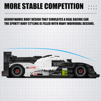 Thumbnail for Building Blocks Tech MOC Porsche 919 Racing Sports Car Bricks Toy 10002 - 10