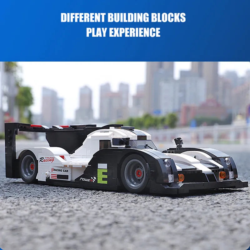 Building Blocks Tech MOC Porsche 919 Racing Sports Car Bricks Toy 10002 - 11