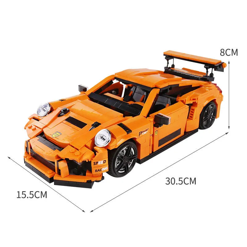 Building Blocks Tech MOC Porsche GT3 RS Racing Sports Car Bricks Toy 13129 - 4