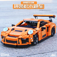 Thumbnail for Building Blocks Tech MOC Porsche GT3 RS Racing Sports Car Bricks Toy 13129 - 8