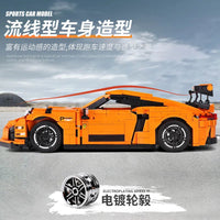 Thumbnail for Building Blocks Tech MOC Porsche GT3 RS Racing Sports Car Bricks Toy 13129 - 6