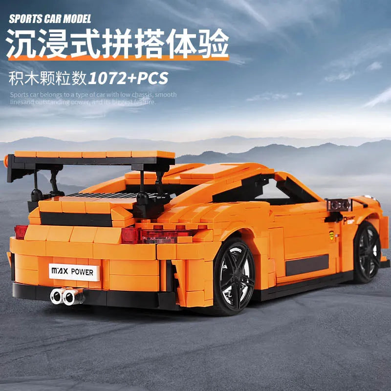 Building Blocks Tech MOC Porsche GT3 RS Racing Sports Car Bricks Toy 13129 - 7