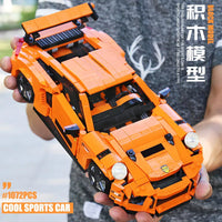 Thumbnail for Building Blocks Tech MOC Porsche GT3 RS Racing Sports Car Bricks Toy 13129 - 5