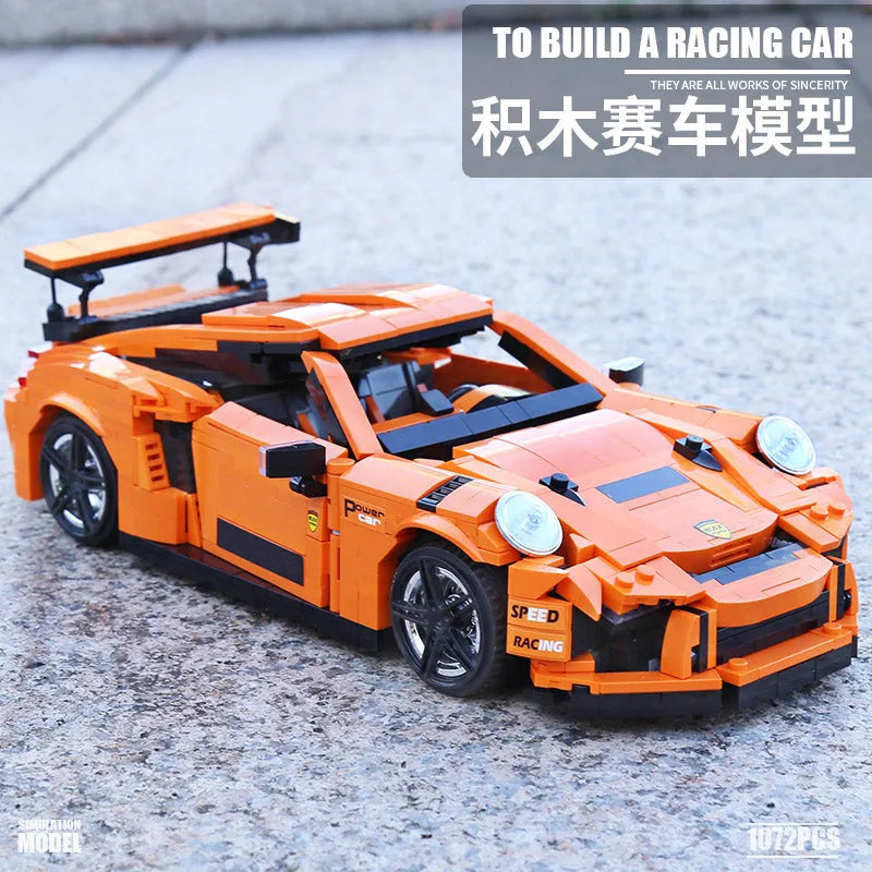 Building Blocks Tech MOC Porsche GT3 RS Racing Sports Car Bricks Toy 13129 - 2