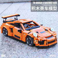Thumbnail for Building Blocks Tech MOC Porsche GT3 RS Racing Sports Car Bricks Toy 13129 - 2