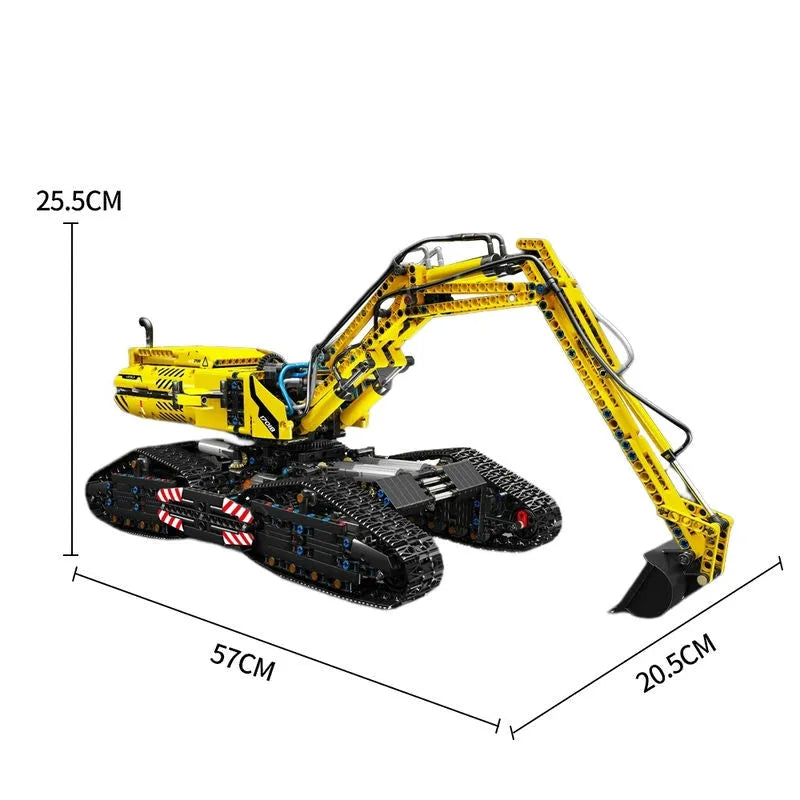 Building Blocks Tech MOC RC All Terrain Excavator Crawler Truck Bricks Toy Construction Set Toys - 2
