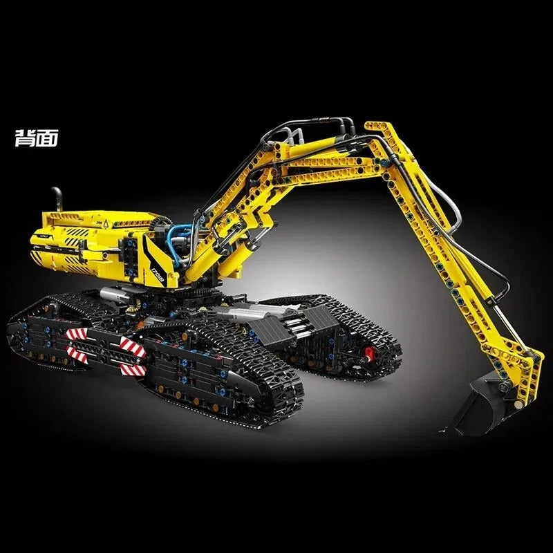 Building Blocks Tech MOC RC All Terrain Excavator Crawler Truck Bricks Toy Construction Set Toys - 4