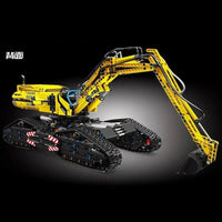 Thumbnail for Building Blocks Tech MOC RC All Terrain Excavator Crawler Truck Bricks Toy Construction Set Toys - 4
