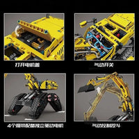 Thumbnail for Building Blocks Tech MOC RC All Terrain Excavator Crawler Truck Bricks Toy - 5