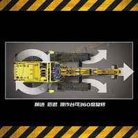 Thumbnail for Building Blocks Tech MOC RC All Terrain Excavator Crawler Truck Bricks Toy Construction Set Toys - 6