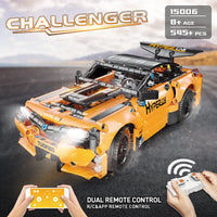 Thumbnail for Building Blocks Tech MOC RC APP Challenger Sport Racing Car Bricks Toy 15006 Construction Set Toys - 2