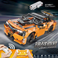 Thumbnail for Building Blocks Tech MOC RC APP Challenger Sport Racing Car Bricks Toy 15006 Construction Set Toys - 6