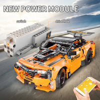 Thumbnail for Building Blocks Tech MOC RC APP Challenger Sport Racing Car Bricks Toy 15006 - 4