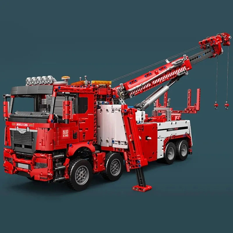 Building Blocks Tech MOC RC APP Fire Service Rescue Truck Bricks Toy 17027 - 3