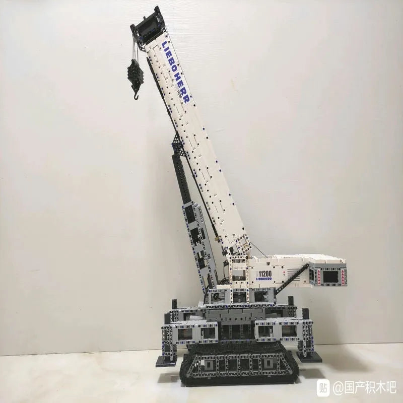 Building Blocks Tech MOC RC APP Liebherr Crawler Crane Bricks Toy 17002 - 14