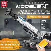 Thumbnail for Building Blocks Tech MOC RC APP Liebherr Crawler Crane Bricks Toy 17002 Construction Set Toys - 2