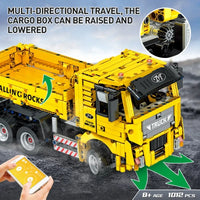 Thumbnail for Building Blocks Tech MOC RC APP Man TGX Dump Truck Bricks Toy 15025 - 3