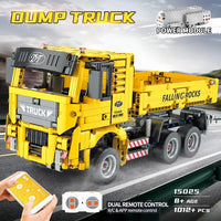 Thumbnail for Building Blocks Tech MOC RC APP Man TGX Dump Truck Bricks Toy 15025 - 2