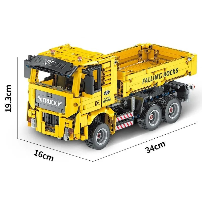 Building Blocks Tech MOC RC APP Man TGX Dump Truck Bricks Toy 15025 - 6