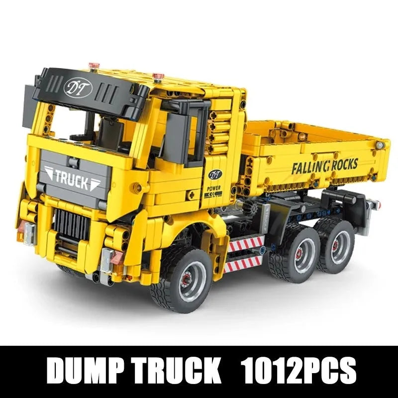 Building Blocks Tech MOC RC APP Man TGX Dump Truck Bricks Toy 15025 - 1