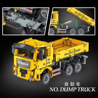 Thumbnail for Building Blocks Tech MOC RC APP Man TGX Dump Truck Bricks Toy 15025 - 10