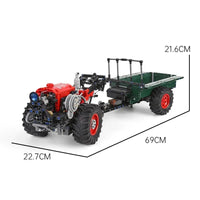 Thumbnail for Building Blocks Tech MOC RC APP Motorized Farm Tractor Bricks Toys 17005 - 10