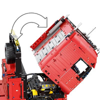 Thumbnail for Building Blocks Tech MOC RC APP Pneumatic Tractor Truck Bricks Toy 19005 - 13
