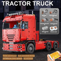 Thumbnail for Building Blocks Tech MOC RC APP Pneumatic Tractor Truck Bricks Toy 19005 - 17