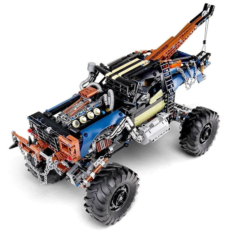 Building Blocks Tech MOC RC APP Rebel Tow Service Truck Bricks Toys 18006 Construction Set Toys - 5