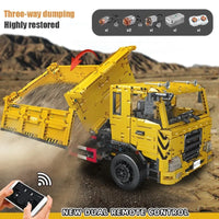 Thumbnail for Building Blocks Tech MOC RC APP Three Way Dump Truck Bricks Toys 17012 - 3