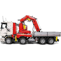 Thumbnail for Building Blocks Tech MOC RC City Large Pneumatic Crane Truck Bricks Toy - 5