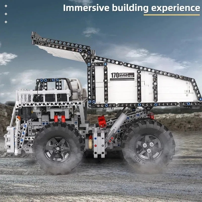 Building Blocks Tech MOC RC Custom Mining Dump Truck Bricks Toys 13170 - 6