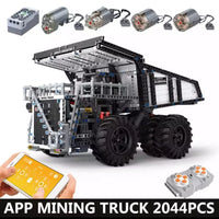 Thumbnail for Building Blocks Tech MOC RC Custom Mining Dump Truck Bricks Toys 13170 - 1