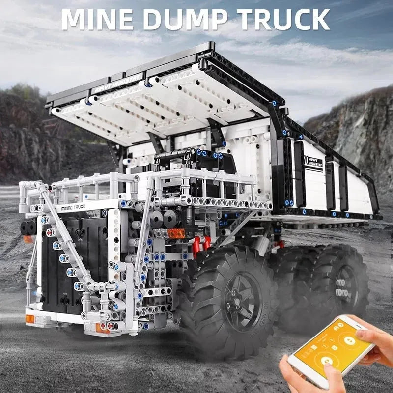 Building Blocks Tech MOC RC Custom Mining Dump Truck Bricks Toys 13170 - 3
